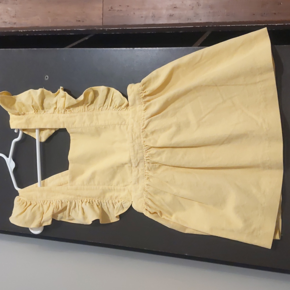 Girls Ruffle suspender dress